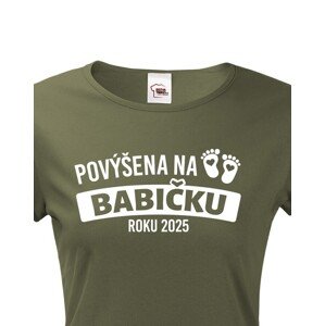 Tričko pro budoucí babičku roku 2025 - skvělý dárek