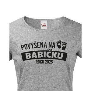 Tričko pro budoucí babičku roku 2025 - skvělý dárek
