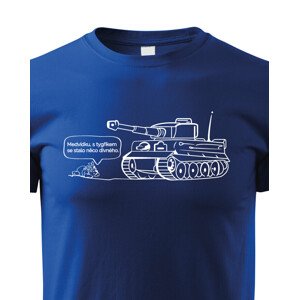 Dětské military tričko s potiskem německého těžkého tanku Tiger