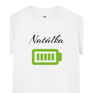 Tričko pro nejmenší Nabité baterky