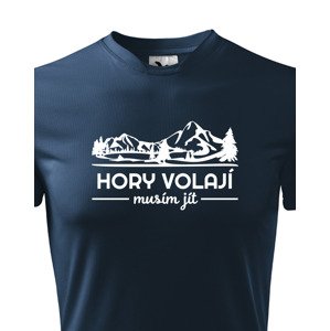 Pánské turistické triko Hory volají musím jít