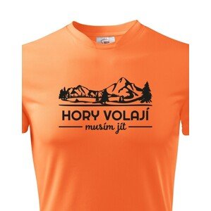 Pánské turistické triko Hory volají musím jít