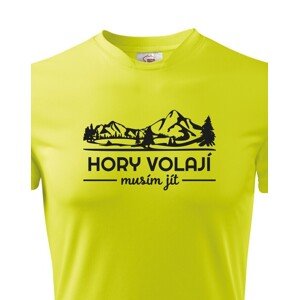 Pánské turistické triko Hory volají musím jít
