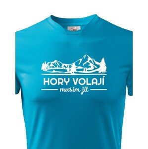 Pánské turistické triko Hory volají musím jít