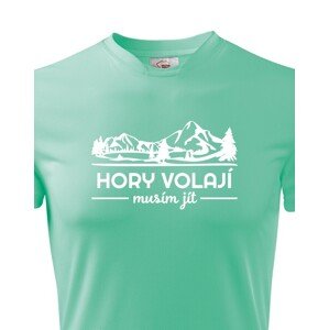 Pánské turistické triko Hory volají musím jít