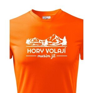 Pánské turistické triko Hory volají musím jít