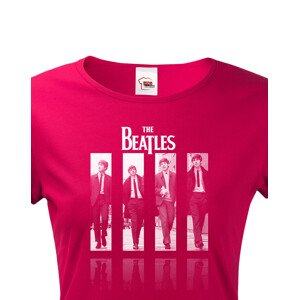 Dámské tričko s potiskem slavné kapely The Beatles - parádní tričko s kvalitním potiskem