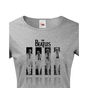 Dámské tričko s potiskem slavné kapely The Beatles - parádní tričko s kvalitním potiskem
