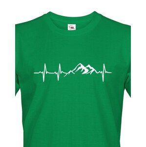 Pánské tričko pro turisty a cestovatele Tep hory