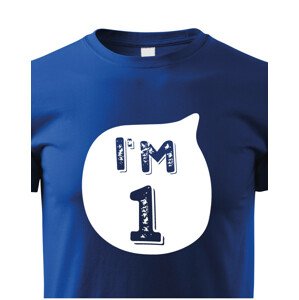Dětské tričko k narozeninám I´M ONE - stylový dárek pro malého oslavence