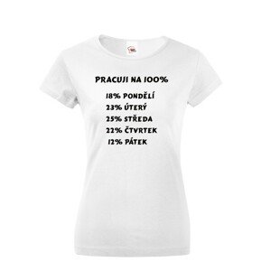 Dámské tričko - Práce na 100 %