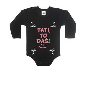 Originální dětské body  s potiskem Tati to dáš ♥ - sleva 33 kč na nákup