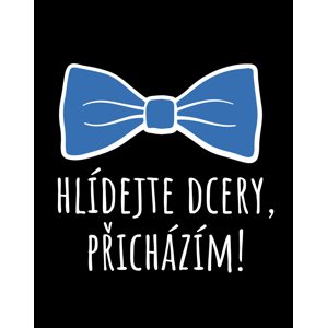 Vtipné dětské body  s potiskem Hlídejte dcery, přicházím!