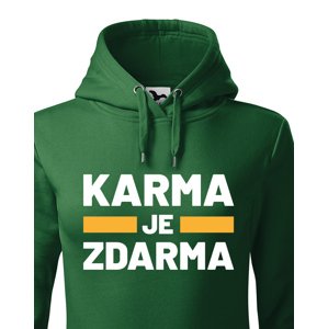 Dámská mikina s potiskem Karma je zdarma - mikina pro drzé holky