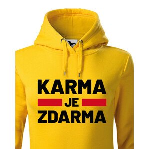 Dámská mikina s potiskem Karma je zdarma - mikina pro drzé holky