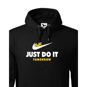 Pánská mikina s potiskem JUST DO IT TOMORROW - parodie na triko NIKE