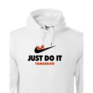 Pánská mikina s potiskem JUST DO IT TOMORROW - parodie na triko NIKE