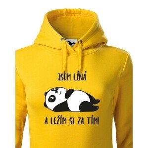 Dámské mikina Jsem líná a ležím si za tím! - ideální dárek pro ženy