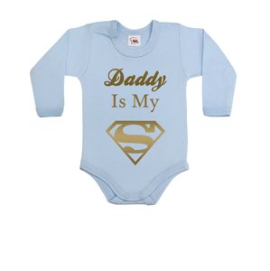 Dětské body s potiskem Daddy is my Superhero