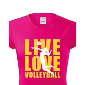 Dámské tričko Live Love Volleyball - ideální volejbalové triko