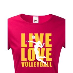 Dámské tričko Live Love Volleyball - ideální volejbalové triko
