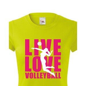 Dámské tričko Live Love Volleyball - ideální volejbalové triko