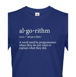 Pánské tričko Algorithm - vtipný dárek pro programátory