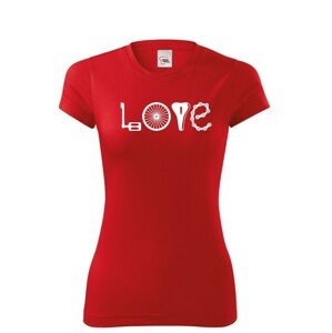 Dámské tričko pro cyklistky s potiskem LOVE