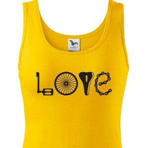 Dámské tričko pro cyklistky s potiskem LOVE
