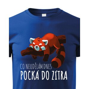 Dětské tričko Co neudělám dnes, počká do zítra