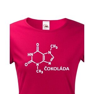 Dámské tričko s chemickým vzorcem čokolády - originální potisk