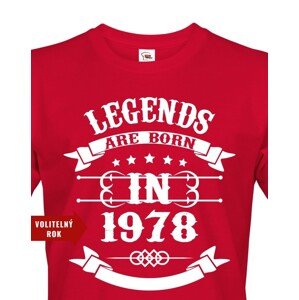 Pánské tričko Legend Are Born - ideální narozeninový dárek