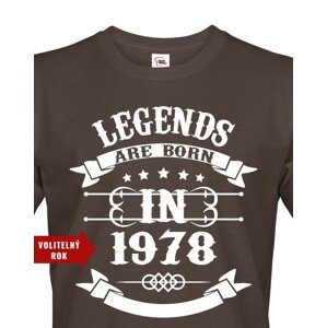 Pánské tričko Legend Are Born - ideální narozeninový dárek