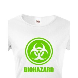 Dámské tričko Biohazard - ideální pro Geeky a hráče počítačových her