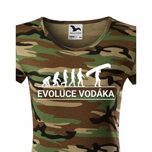 Dámské tričko pro vodáky Evoluce vodáka - super tričko pro vodáky