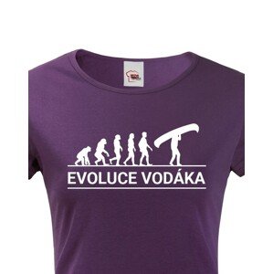 Dámské tričko pro vodáky Evoluce vodáka - super tričko pro vodáky