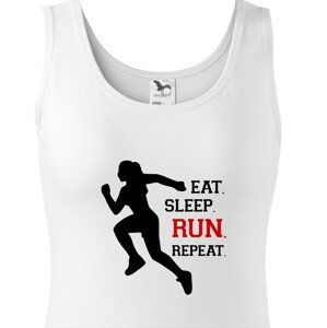Dámské tričko EAT SLEEP RUN REPEAT- ideální dárek pro běžce