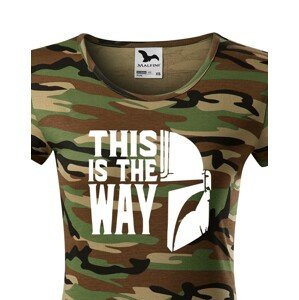 Dámské tričko ze seriálu Mandalorian - This is The Way