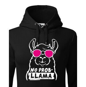 Dámská mikina No Prob - LLama - veselý potisk s ještě veselejšími barvami