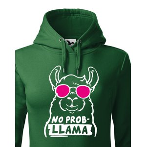 Dámská mikina No Prob - LLama - veselý potisk s ještě veselejšími barvami