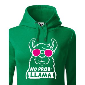 Dámská mikina No Prob - LLama - veselý potisk s ještě veselejšími barvami