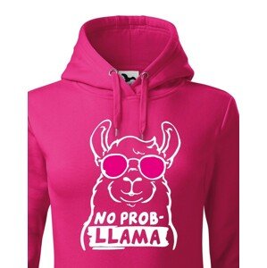 Dámská mikina No Prob - LLama - veselý potisk s ještě veselejšími barvami