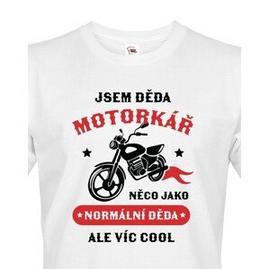 Pánské tričko pro dědu motorkáře - ideální dárek k narozeninám