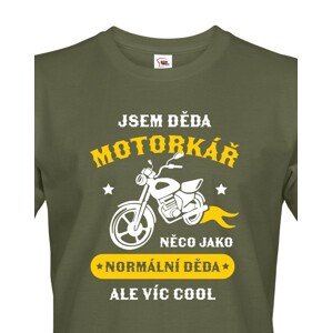 Pánské tričko pro dědu motorkáře - ideální dárek k narozeninám