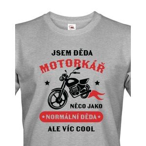 Pánské tričko pro dědu motorkáře - ideální dárek k narozeninám