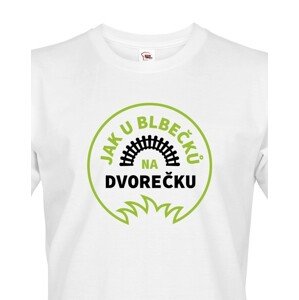 Pánské tričko Jak u blbečků na dvorečku