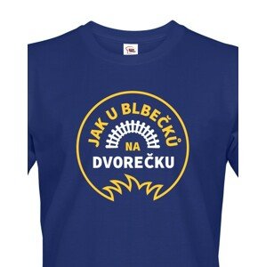 Pánské tričko Jak u blbečků na dvorečku