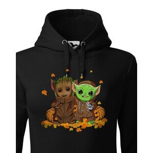 Dámská mikina Mistr Yoda a Groot - ideální pro každú fanynku
