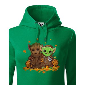 Dámská mikina Mistr Yoda a Groot - ideální pro každú fanynku