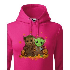 Dámská mikina Mistr Yoda a Groot - ideální pro každú fanynku